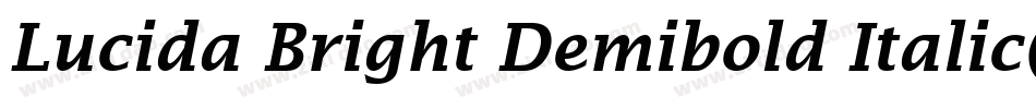 Lucida Bright Demibold Italic(1)字体转换
